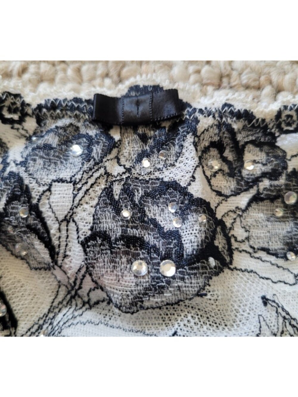 Victoria’s Secret Very Sexy Floral Bra & Panty Set 34D Medium Push Up Bra Lace - Picture 10 of 16